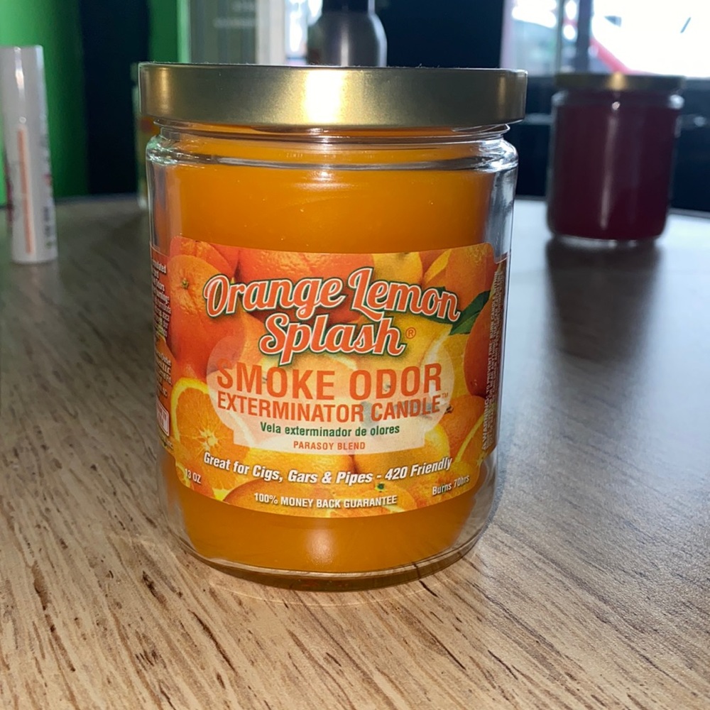 Odor exterminator candle orange Lemon